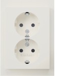 Berker 47597009 D-Steckdose SCHUKO ADP erh.BS K.1 pw gl 