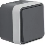 Berker 50453525 Aufputz Taster, Schließer W.1 grau LT 