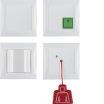 Berker 52008989 Notruf-Set mit Rahmen S.1 polarweiß, glänzend 