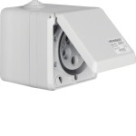 Berker 558201 CEE Steckd. AP 5Pol 32A mit Klappdeckel 