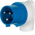 Berker 578301 CEE Winkelstecker 3Pol 32A grau/blau 