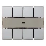 Berker 75168743 Lichtszenentastsensor Komfort mit Beschriftungsfeld Arsys edelstahl lackiert 