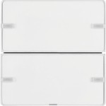 Berker 80142329 KNX Tastsensor 2-fach Komfort m. Beschriftungsfeld KNX Q.x polarweiß samt 