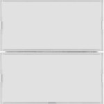 Berker 80162780 KNX Tastsensor 2fach Komfort mit Beschriftungsfeld KNX S.1/B.x weiß/polarweiß 