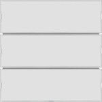 Berker 80163780 Tastsensor 3fach Komfort mit Beschriftungsfeld KNX S.1/B.x weiß/polarweiß 