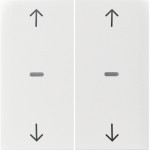 Berker 80961389 Abdeck. Tast.-M. 2f. Pfeil S.1/B.x pw gl 