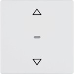 Berker 85241129 Jalousie-Taste Q.x polarweiß, samt, Jalousiesteuerung 