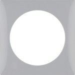 Berker 918272507 Rahmen 1fach Integro Flow grau glänzend 