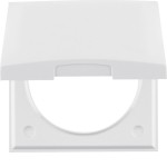 Berker 918282509 Rahmen m. Klappd., Int. Flow/Pure, pw gl 