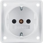 Berker 941952502 Steckdose SCHUKO erh BS ITG polarweiß ma 