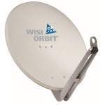 Wisi OA85G TopLine Alu-Sat-Spiegel lichtgrau/hellgrau 85cm 