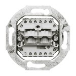 Busch-Jaeger 2CKA000230A0243 UAE-Anschlussdose mit Schrägauslass, 2 Steckbuchsen, 8/8-polig 