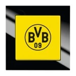 Busch-Jaeger 2CKA001012A2159 Fanschalter Borussia Dortmund Aus- und Wechselschaltung Wippe, - Busch-axcent® 