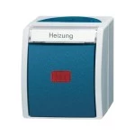 Busch-Jaeger 2CKA001085A1610 Wippkontrollschalter/Heizungsschalter Ausschaltung, 2-polig 