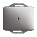 Busch-Jaeger 2CKA001710A0904 Zentralscheibe für Leitungsauslass 1-fach mit Tragring platin - alpha 