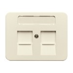 Busch-Jaeger 1800-22G Zentralscheibe mit Beschriftungsfeld elfenbeinweiß 2CKA001710A2645 