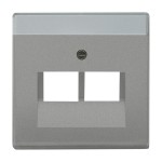 Busch-Jaeger 1803-02-803 Zentralscheibe 2-fach graumetallic 2CKA001710A3853 