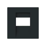 Busch-Jaeger 2CKA001710A4165 Zentralscheibe Multimedia 1-fach schwarz matt - Busch-art linear® 