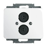 Busch-Jaeger 1751-24G Zentralscheibe mit Tragring studioweiß 2CKA001723A0204 