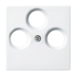 Busch-Jaeger 2CKA001724A4335 Zentralscheibe TV / SAT 3-fach alpinweiß - Busch-balance® SI Busch-balance® SI 