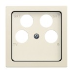 Busch-Jaeger 2CKA001724A4366 Zentralscheibe TV / SAT 4-fach elfenbeinweiß - Plattform 63 