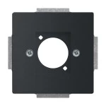 Busch-Jaeger 2CKA001724A4405 Zentralscheibe XLR-Einbaubuchse Serie D 1-fach schwarz matt - Plattform 63 