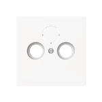 Busch-Jaeger 2CKA001724A4433 Zentralscheibe TV/ Radio/SAT 3-fach studioweiß matt - Busch-art linear® 