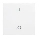 Busch-Jaeger 2CKA001731A2004 Wippe mit Aufdruck Symbol 0 und 1 mit neutraler Kalotte für Schalter/Taster, 