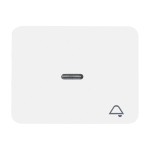 Busch-Jaeger 1789 KI-24G Wippe mit Aufdruck mit kleiner transparenter Kalotte studioweiß 2CKA001751A2235 