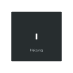 Busch-Jaeger 2CKA001751A3360 Wippe mit Aufdruck Heizung mit kleiner roter Kalotte für Schalter/Taster, 