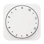 Busch-Jaeger 2CKA001753A6158 Zentralscheibe mit Drehknopf, mit AufdruckReflex SI/SI Linear 