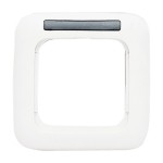 Busch-Jaeger 2CKA001754A2155 Abdeckrahmen mit Sichtfenster mit Beschriftungsfeld 1-fach alpinweiß - Reflex SI 