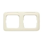 Busch-Jaeger 2CKA001754A2213 Abdeckrahmen mit Sichtfenster, waagerecht mit Beschriftungsfeld 2-fach weiß - 