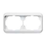 Busch-Jaeger 2CKA001754A2700 Abdeckrahmen 2-fach studioweiß - alpha nea® 