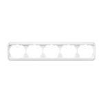 Busch-Jaeger 2CKA001754A2932 Abdeckrahmen 5-fach studioweiß - alpha nea® 