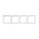 Busch-Jaeger 2CKA001754A4064 Abdeckrahmen mit Sichtfenster, waagerecht mit Beschriftungsfeld 4-fach 
