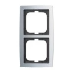 Busch-Jaeger 2CKA001754A4105 Abdeckrahmen 2-fach chrom matt - solo® 