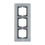 Busch-Jaeger 2CKA001754A4256 Abdeckrahmen 3-fach edelstahl - carat® 