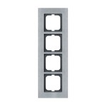 Busch-Jaeger 2CKA001754A4257 Abdeckrahmen 4-fach edelstahl - carat® 