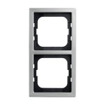 Busch-Jaeger 2CKA001754A4318 Abdeckrahmen 2-fach edelstahl - pur edelstahl 