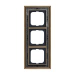 Busch-Jaeger 2CKA001754A4670 Abdeckrahmen 3-fach Messing antik Dekor anthrazit - Busch-dynasty® 