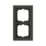 Busch-Jaeger 2CKA001754A4806 Abdeckrahmen 2-fach schiefergrau - Busch-axcent® pur 