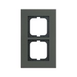 Busch-Jaeger 2CKA001754A4821 Abdeckrahmen 2-fach Porzellan anthrazit - carat® 