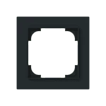 Busch-Jaeger 2CKA001754A4840 Abdeckrahmen 1-fach schwarz matt - Busch-art linear® 