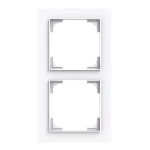 Busch-Jaeger 2CKA001754A4845 Abdeckrahmen 2-fach studioweiß - Busch-art linear® 