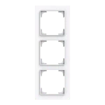 Busch-Jaeger 2CKA001754A4853 Abdeckrahmen 3-fach studioweiß - Busch-art linear® 