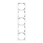 Busch-Jaeger 2CKA001754A4869 Abdeckrahmen 5-fach studioweiß - Busch-art linear® 