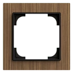 Busch-Jaeger 2CKA001754A4892 Abdeckrahmen 1-fach Holz Walnuss - Busch-art linear® 