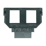 Busch-Jaeger 2CKA001764A0182 Sockel 2 x 6- und 8-polige Modular-Jack, Kat. 3 