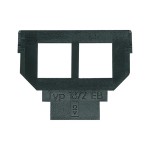 Busch-Jaeger 2CKA001764A0281 Sockel 2 x 6- und 8-polige Modular-Jack, Kat. 5, ungeschirmt 